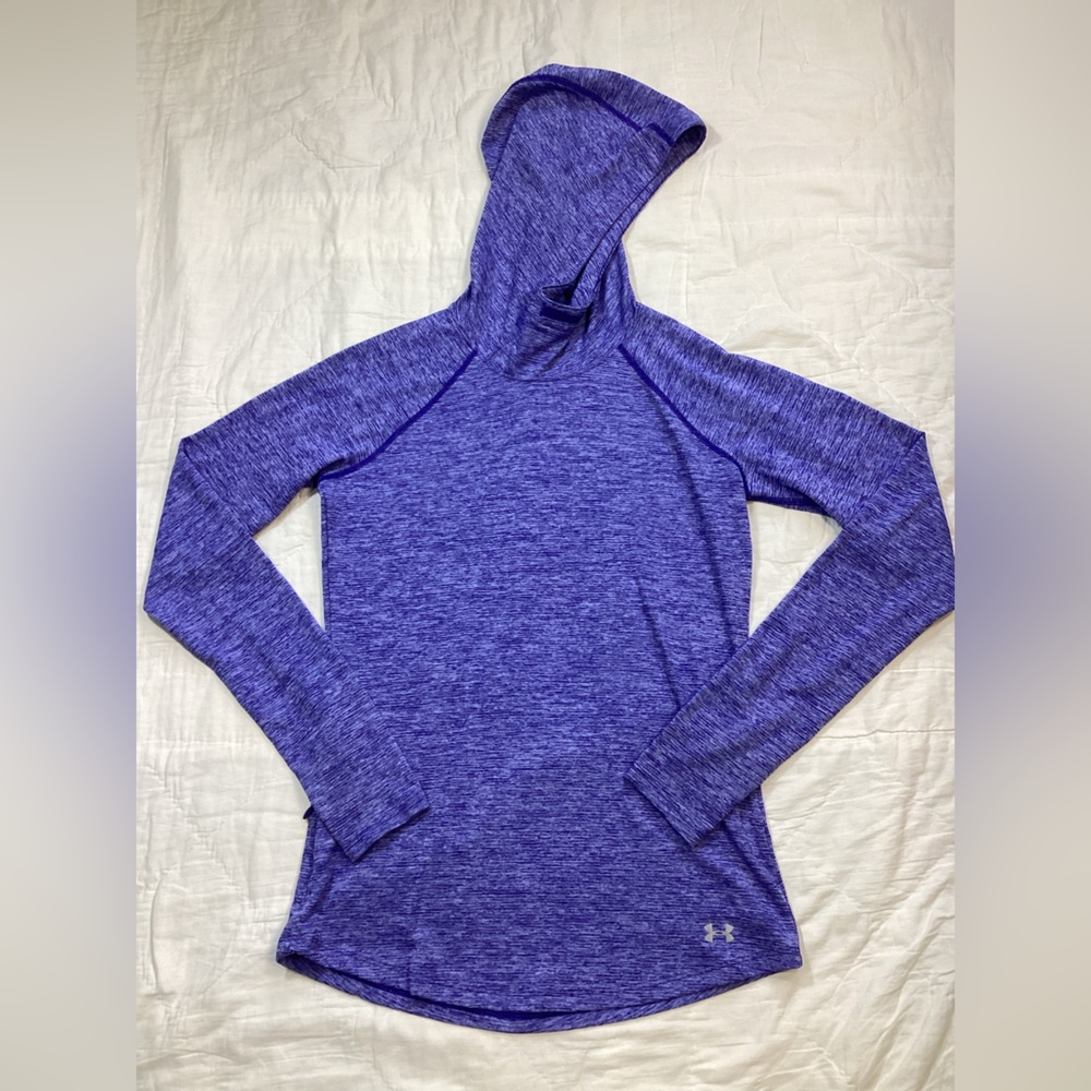 Women’s Under Armour Run Threadborne Hooded Athletic Shirt‎ Long Sleeve XS